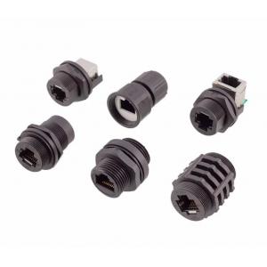 China Female To Female Waterproof Electrical Cable Connector RJ45 CAT6 / 5 IP67 supplier