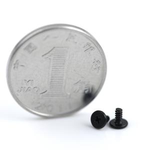 China 黒亜鉛付 M1.4 フィリップス フラットヘッド 電子機器用 精密スクリュー マイクロサイズ wholesale