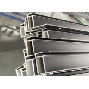 Black Anodized Aluminum Solar Panel Frame Extrusion Profiles 6000 Series