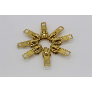 Garment Unique Gold Double Metal Zipper Pulls Slider Jacket Zipper Replacement