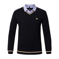 China Guangzhou Business Office Sweater Knit Pullover Embroidery Formal Polo Neck Sweaters for Men on sale