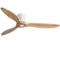 China Modern Hanging Ceiling Fan With Light 3 Blade Flush Mount Ceiling Fan on sale