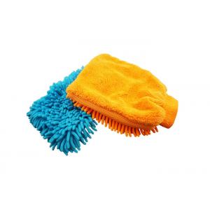 China Microfiber Chenille Car Cleaning Glove Mitt / Quick Dry Car Cleaning Glove / Car Wash Mitt supplier