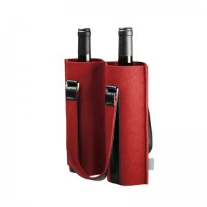 China 2 Pack Felt 170*360mm Wine Bottle Cooler Sleeve supplier