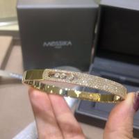 China High Polish Finish Luxury Diamond Bracelet with Round Diamond Cut Custom Made Luxury Brands Jewelry Factory on sale