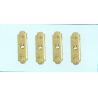 Simple Pastoral European Coffin Hardware Plastic Handle For Funeral Products