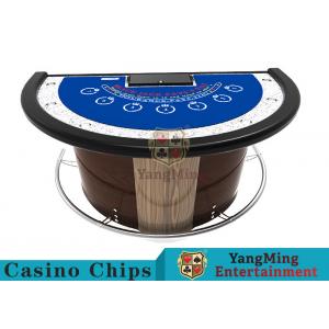 Stainless Steel Fender Half Round Poker Table For Blackjack Gambling Game