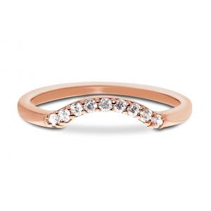 Prettiest Real Diamond Fancy Promise Rings 14K Rose Gold Jewelry