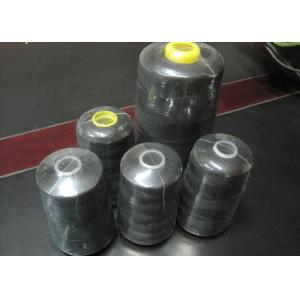 China Black Polyester Coats Sewing Thread High Tenacity , Small Cones wholesale