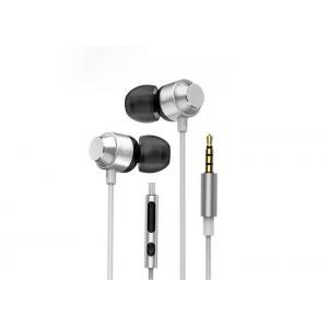 Workout Use Metal Earbuds With Mic 3 . 5MM StereoPlug 32Ohm Impedance