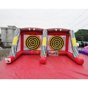 EN71 Inflatable Sports Games Carnival Inflatable Axe Throw Dart Axe Throwing Double Lane