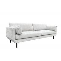 China Fabric sofa 3 seater large arm pillows metal sofa legs high density pure sponge on sale