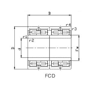 China Four-Row Cylindrical C3 Radial Rolling Bearings with Tapered Bore FCD4464210 supplier