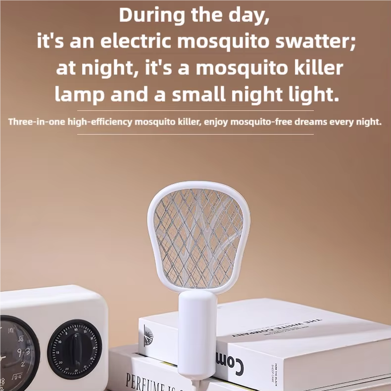 China JZ 3 in 1 USB Type Portable Mosquito Lamp with Night Light and High Voltage Swatter Safe Wet Bug Zapper Solid State wholesale