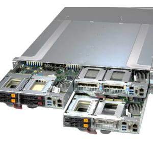 ODM Supermicro Storage Array SYS-211GT-HNC8F 2.5" NVMe/SAS/SATA Drives Per Node And Front I/O