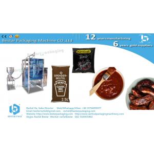 BBQ sauce Pizza sauce 3KG pouch packaging machine, with rotor pump BSTV-550P