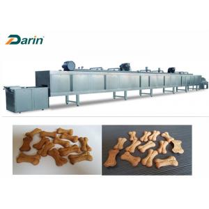 China Low Price Different Capacity Dog Biscuit Making Machine , Pet Food Processing Line supplier