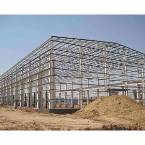 Industrial Steel Portal Frame Building / Light Steel Construction Sandwich Panel Wall