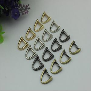 Best fashion gun metal color zinc alloy d ring,11mm metal bag d ring