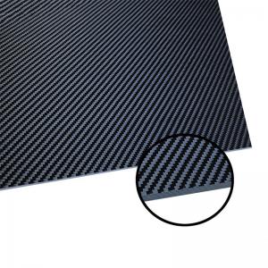 300X400MM 100% 3K Carbon Fiber Plate Board Glossy / Matte Finish 0.5 - 4MM Thickness
