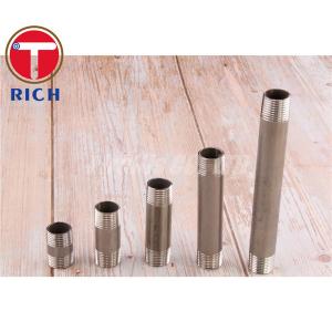 China Pipe Fitting Double Thread NPT Stainless Steel Barrel Nipple supplier