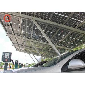 China 3.0KWp Solar Car Charging Station , Solar Car Parking Shed 2.5m~4m Height supplier
