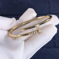 China New Fashion Jewelry Bracelet  Pure 18k Gold Cartie Juste Un Clou Bracelet With Natural Real Diamonds on sale