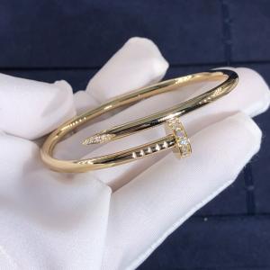 New Fashion Jewelry Bracelet  Pure 18k Gold Cartie Juste Un Clou Bracelet With Natural Real Diamonds