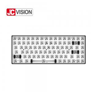 China JCVISION 84 Keys Mechanical Keyboard Kits Anti Ghosting CNC Metal Aluminum Frame supplier