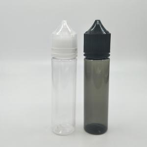 China Squeezable 60ml Empty Drop Bottle Food Grade PET Transparent Black Plastic Bottle supplier