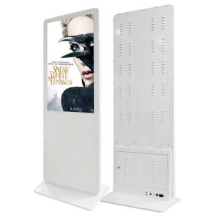 China Pulgada interactiva blanca toda del quiosco 43 de la pantalla táctil de HD Wifi en una caja metálica SPCC supplier