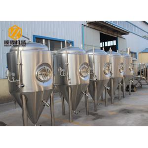 Side Manhole Conical Beer Fermenter 5000L With Dual Zone Cooling Jacket
