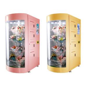 High-End Flower Vending Machine for Selling Bouquets with Transparent Glass Window and Cooling System Smart Vending