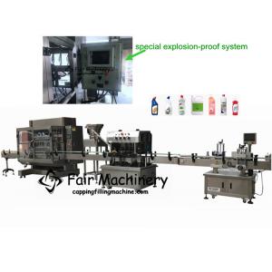 China 50HZ 1000ml Capping Filling Machine Liquid Bottle Labeling Sealing 2.8KW supplier