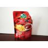 Flexible Packaging Stand Up Bags With Spout Tomato Sauce Packaging Bag With