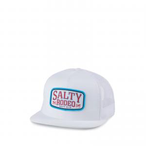 China OEM Men Snapback Cap Salty Rodeo White With Woven Logo Patch Designer Hats supplier