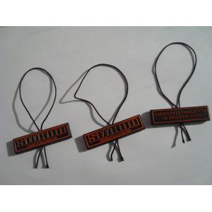 China custom plastic hook hang tag plastic label tag garment seal tag with brand logo wholesale