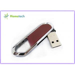 Metal Brown Twist USB Sticks , Customized 4G High Speed USB Flash Drive
