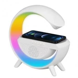 10W Smartphone Wireless Fast Charger Wireless Bluetooth Speaker With RGB Light Lamp