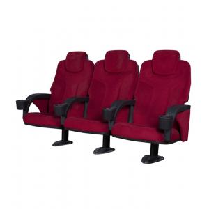 Soft Cushion Cinema Chairs , Folding Theater Seats High Resillience Songe