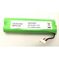 China NIMH AA1600mAh 4.8V battery pack 3C discharge for Medical Device with UL IEC/EN61951 certification on sale