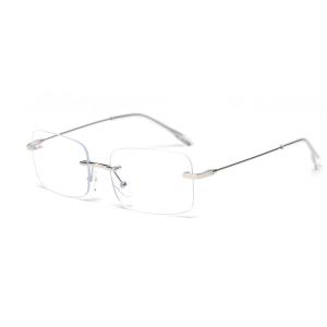 China Frameless Rimless Plain Lens Glasses Spectacle Frame Eyeglasses BSCI supplier