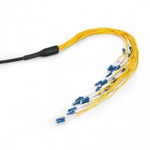 China 0.9mm Diameter Singlemode MTP/MPO to SC Fiber Optic Patch Cord with 1000 Plugging Times supplier