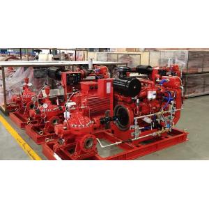 UL FM NFPA20 Diesel Engine Driven Fire Pump Set 68M3/H 58m Heat Exchanger