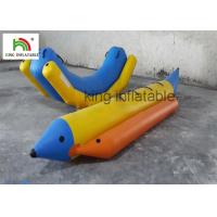 China 0.9mm PVC Tarpaulin Inflatable Banana Boat / Water Inflatable Banana Raft For Stream Fly Fishing on sale