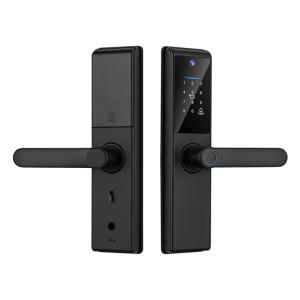 China Tuya Wifi APP télécommande d'empreinte digitale Code de carte clé S821Max Smart Lock avec caméra pour le bureau à domicile Appartement hôtel supplier