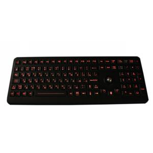 China Industrial  illuminated  backlight medicalkeybord  with  optical trackball supplier