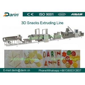 China Automatic 3d& 2d Snack Crispy Chips/screw/shell/extruded Pellet Machine/fried Pellets Extruder Machine supplier