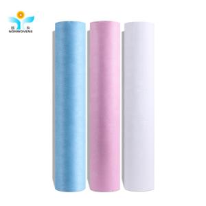 China 180x80cm Disposable Bedsheet Roll , 20gsm Massage Bed Sheet Cover With Face Hole supplier