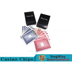 China 143g Casino Playing Cards / Waterproof Playing Cards With Black Core Paper supplier